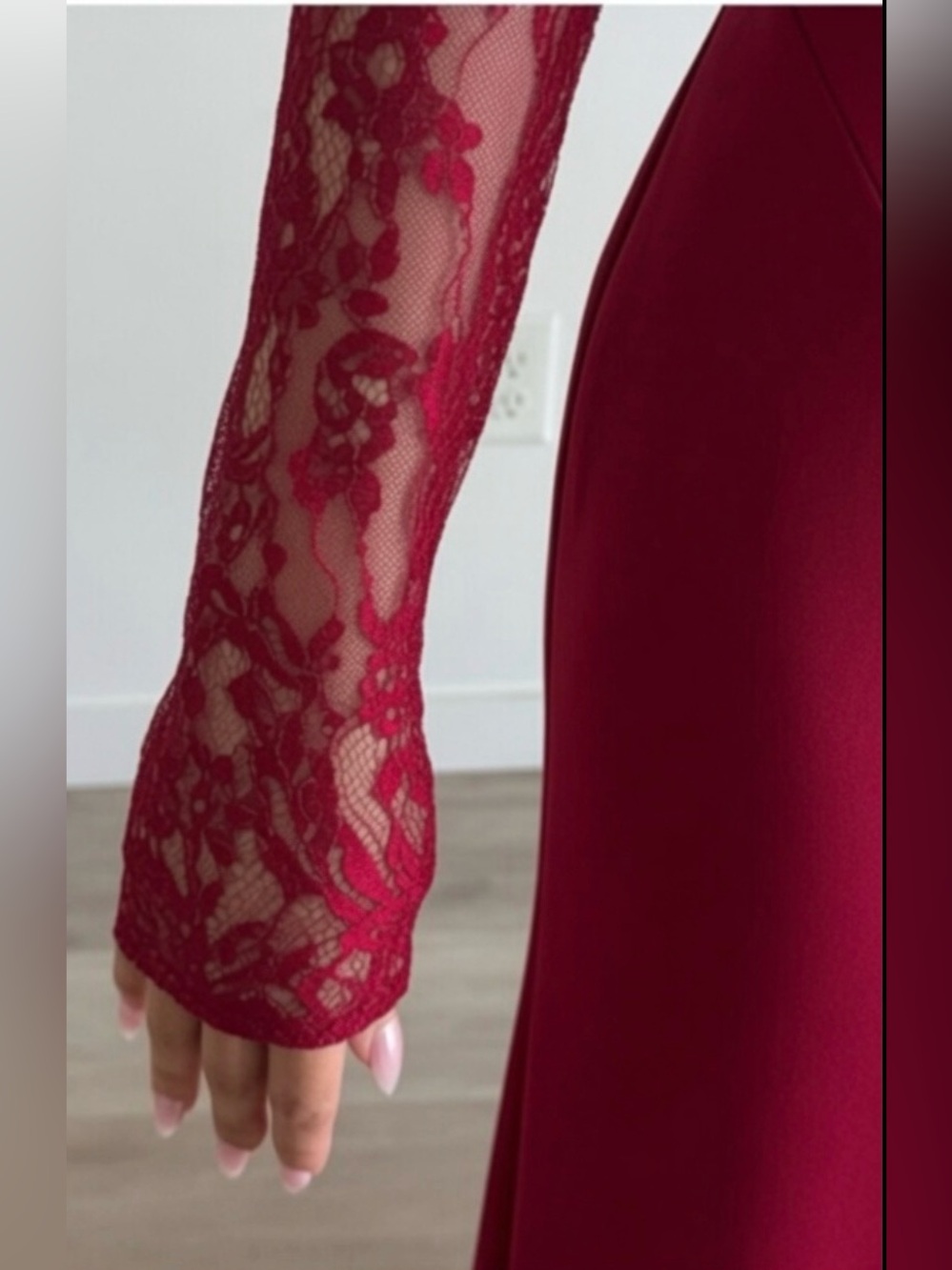 House of CB ‘PERDI’ Berry Satin Maxi Corset Dress Small US4-6 $259 - Picture 11 of 13